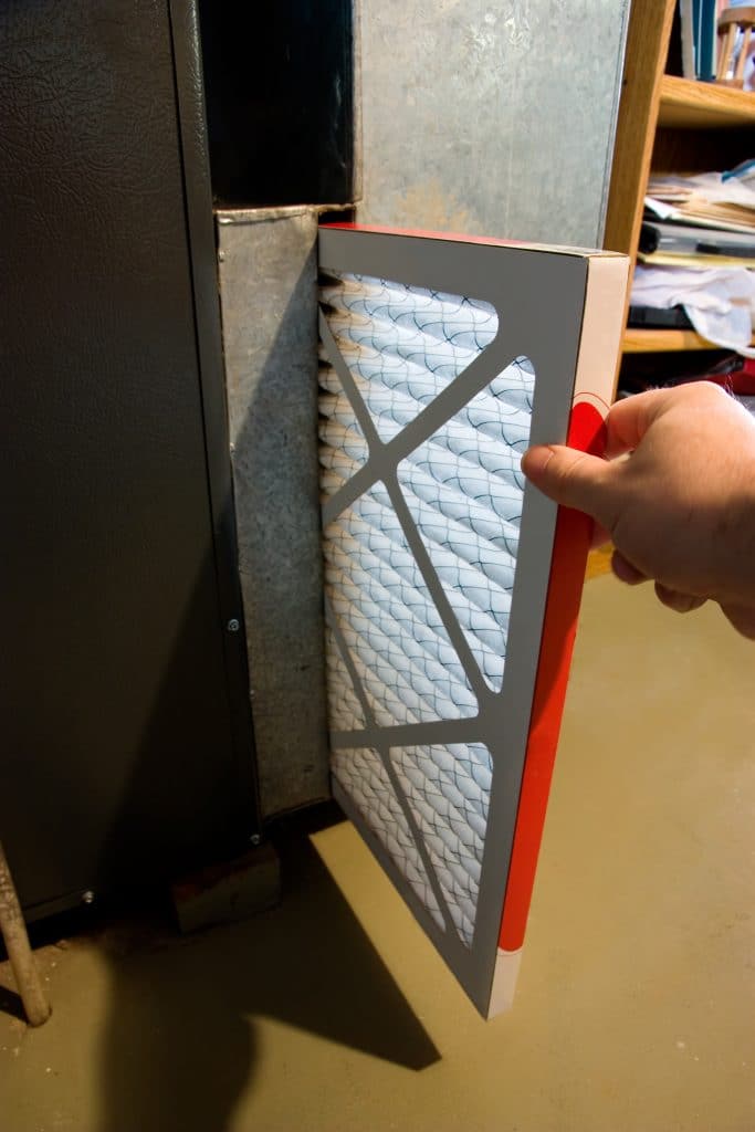Changing Home Furnace Filter, Fall Home Safety Tips